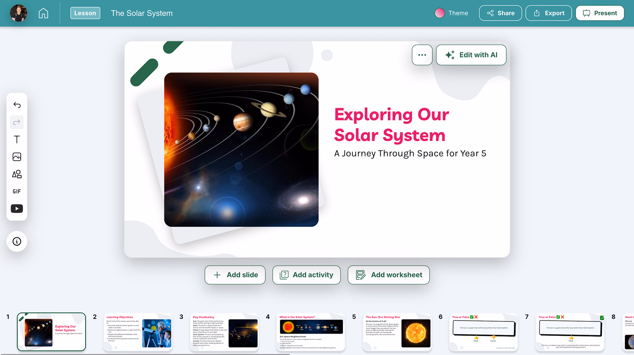 Solar System lesson preview