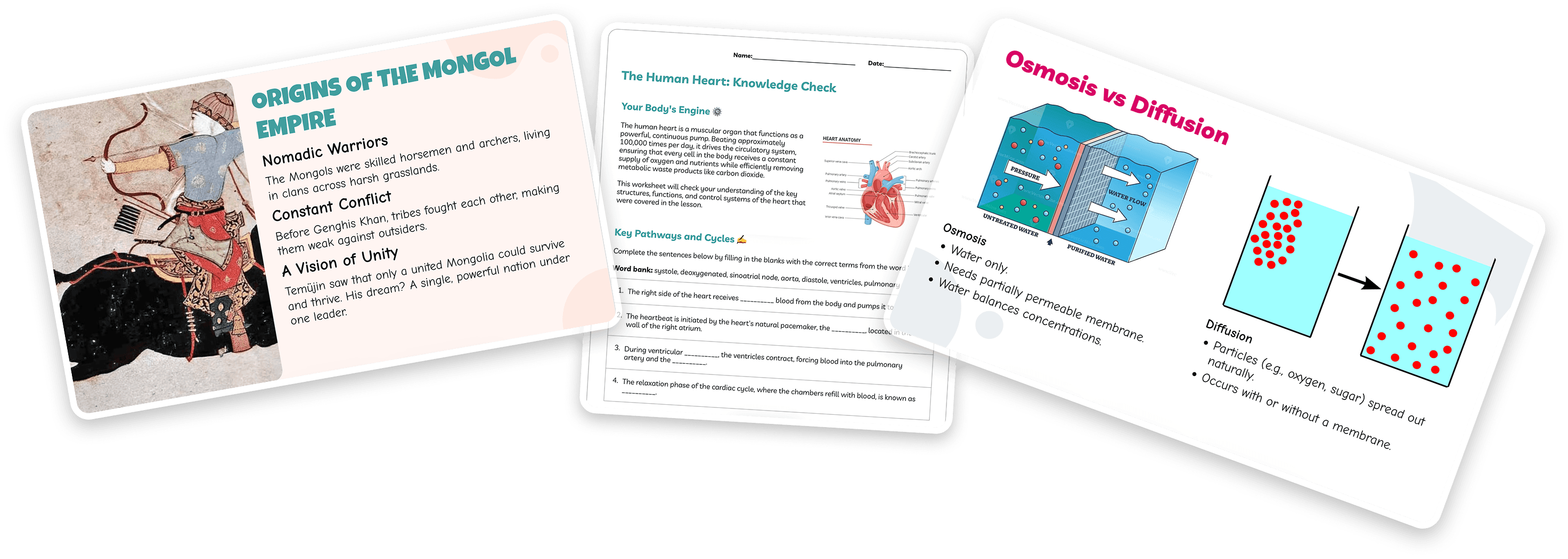 slideshow cards created by chalkie ai for school teachers